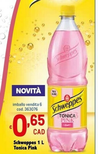 Metro Schweppes Bevande analcoliche offerta