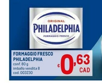 Metro Philadelphia Formaggio spalmabile offerta