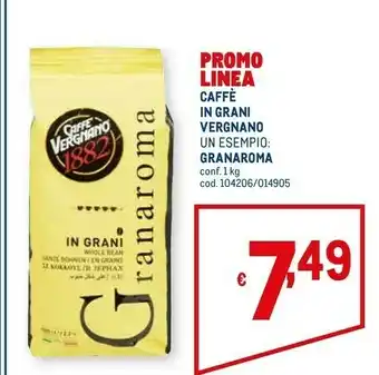 Metro Vergnano Caffè offerta