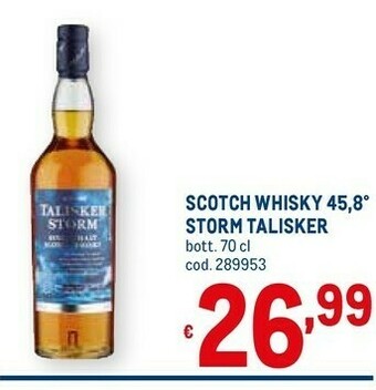 Metro Scotch whisky offerta