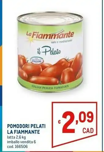 Metro Fiammante Pomodori pelati offerta