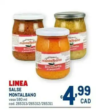 Metro Montalbano Salsa offerta