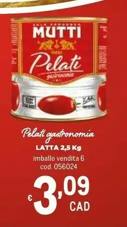 Metro Mutti Pomodori pelati offerta