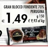 Bennet Perugina Gran Blocco Fondente 70% offerta