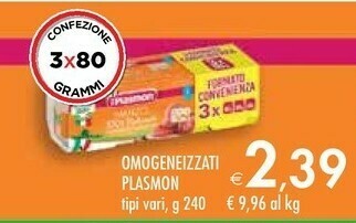 Bennet Plasmon Omogeneizzati offerta