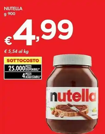 Bennet Ferrero Nutella offerta