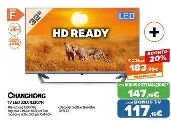 Changhong TV Led 32" 32LGR32G7N