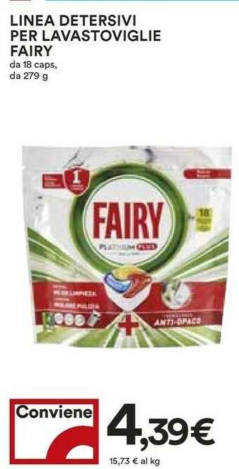 Coop Fairy Detersivo lavastoviglie offerta
