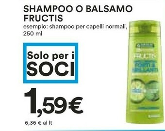 Coop Shampoo offerta