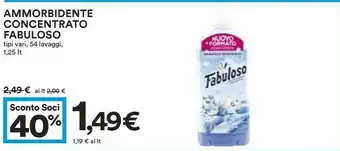 Coop Fabuloso Ammorbidente offerta