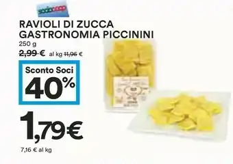 Coop Gastronomia piccinini Ravioli offerta