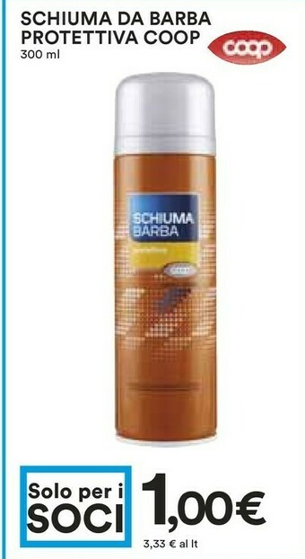 Coop Schiuma da barba offerta