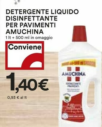 Coop Amuchina Detergente Liquido Disinfettante Per Pavimenti offerta