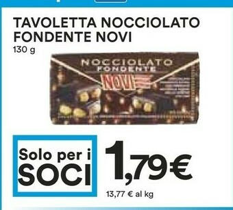 Coop Novi Cioccolato offerta