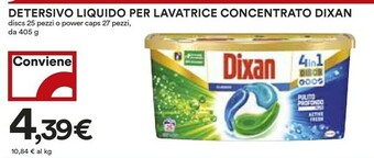 Coop Dixan Detersivo lavatrice offerta