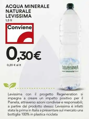 Coop Levissima Acqua offerta