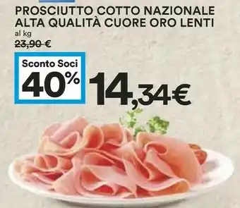 Coop Cuore Prosciutto cotto offerta