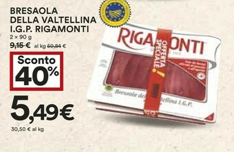 Coop Valtellina Bresaola offerta