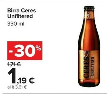 Carrefour Ceres Birra offerta