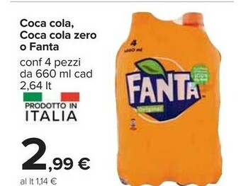 Carrefour Fanta Coca cola zero offerta