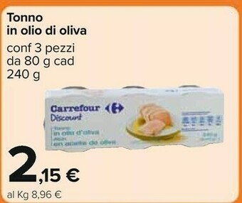 Carrefour Tonno offerta