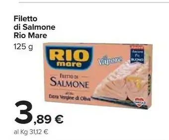 Carrefour Rio Mare Filetti di salmone offerta