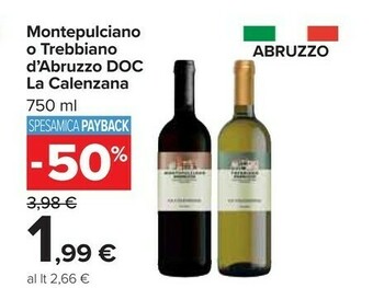 Carrefour Trebbiano Montepulciano d'Abruzzo offerta