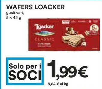 Coop Loacker Wafer offerta