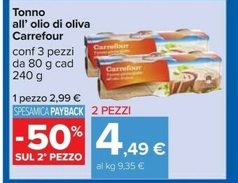 Carrefour Tonno offerta
