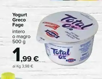 Carrefour Fage Yogurt greco offerta