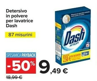 Carrefour Dash Detersivo in polvere offerta