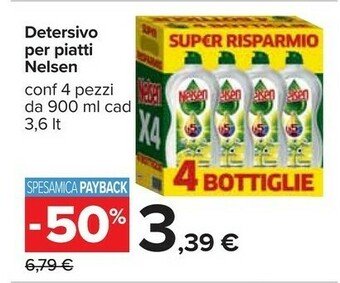 Carrefour Nelsen Detersivo piatti offerta