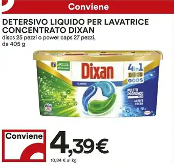 Coop Dixan Detersivo Liquido Per Lavatrice Concentrato offerta