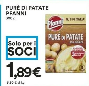 Coop Pfanni Purè Di Patate In Fiocchi offerta