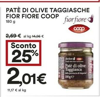 Coop Coop - Patè Di Olive Taggiasca 180 G(ml) offerta