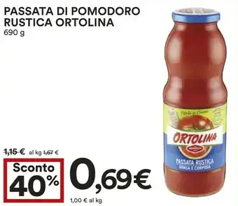 Coop Passata Di Pomodoro Rustica Ortolina offerta
