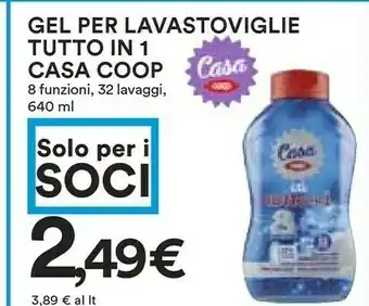 Coop Coop Gel Per Lavastoviglie Tutto In 1 Casa offerta