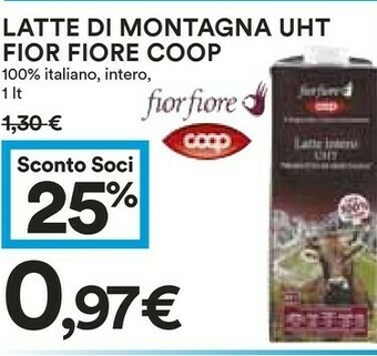 Coop Coop Latte Di Montagna Uht Fior Fiore offerta