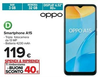 Carrefour Oppo Smartphone android offerta