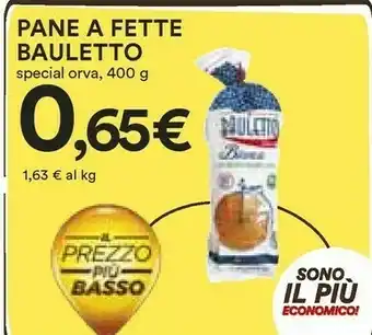 Coop Terre E Tradizioni - Pane Bauletto Rusiello Integrale A Fette 400 G(ml) offerta