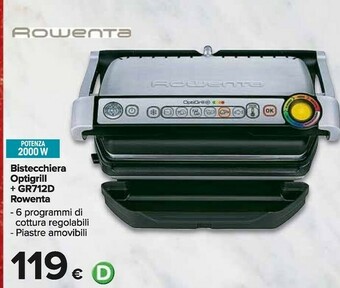 Carrefour Rowenta Bistecchiera elettrica offerta