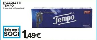 Coop Tempo Fazzoletti offerta