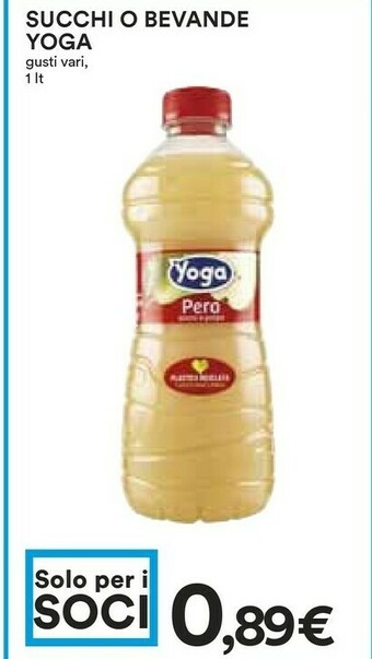 Coop Yoga Succhi O Bevande offerta