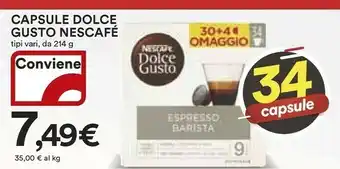 Coop Nescafé Capsule Dolce Gusto offerta