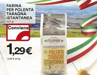 Coop Molino filippini Polenta Taragna Istantanea 500 G(ml) offerta