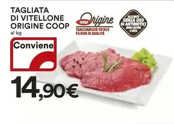 Coop Coop Tagliata Di Vitellone Origine offerta