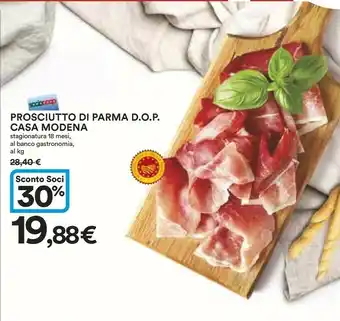 Coop Casa Modena Prosciutto Di Parma Dop offerta