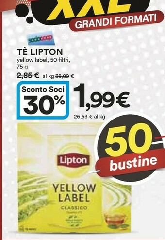 Coop Lipton Tea The offerta