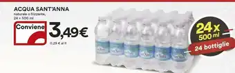 Coop Sant'anna Acqua Minerale Naturale Frizzante 500 G(ml) offerta
