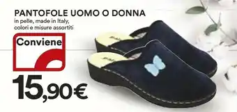 Coop Ipercoop Pantofole Uomo O Donna offerta